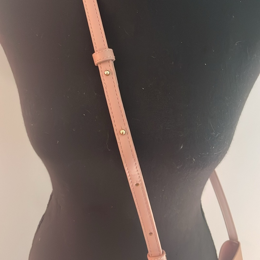 NWOT Samara Light Pink Leather Shoulder Bag | Minimal Crossbody Tote - Picture 5 of 5